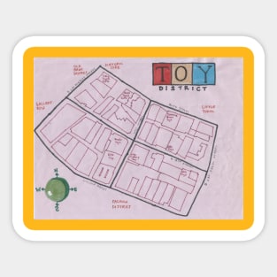 Toy District Sticker